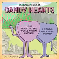 image Candy Hearts 2027 Mini Wall Calendar Main Product Image