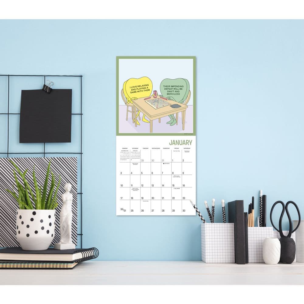 Candy Hearts 2027 Mini Wall Calendar Third Alternate Image