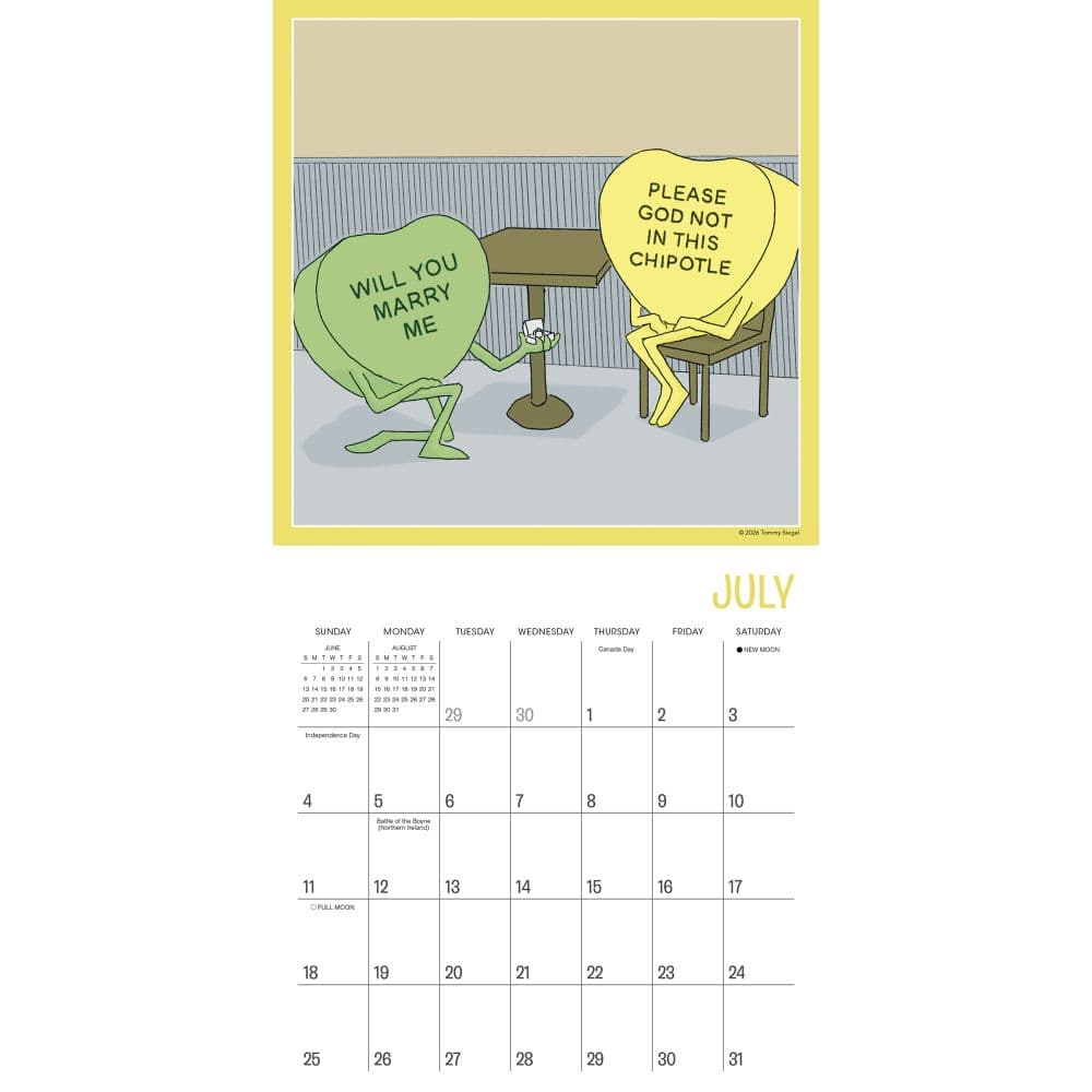 Candy Hearts 2027 Mini Wall Calendar Fourth Alternate Image