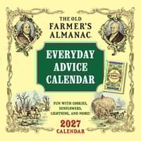 image Old Farmer's Almanac Everyday Advice 2027 Mini Wall Calendar Main Product Image