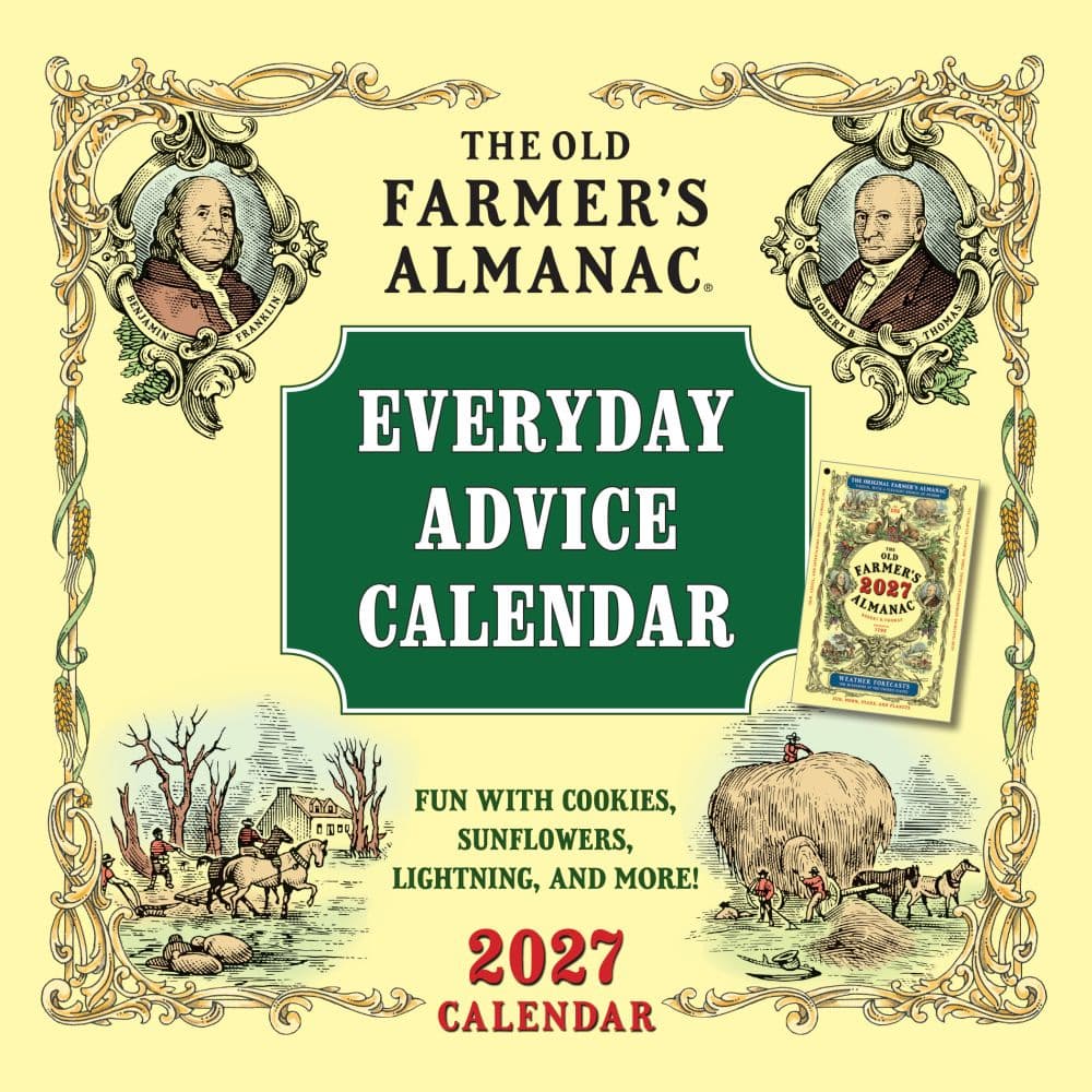 image Old Farmer's Almanac Everyday Advice 2027 Mini Wall Calendar Main Product Image