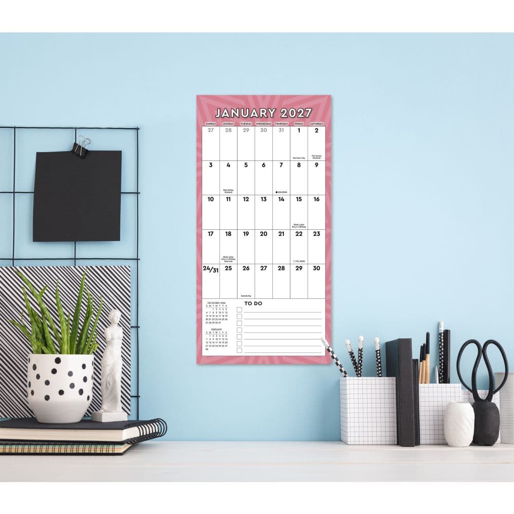 Mini Big Grid 2027 Mini Wall Calendar Third Alternate Image
