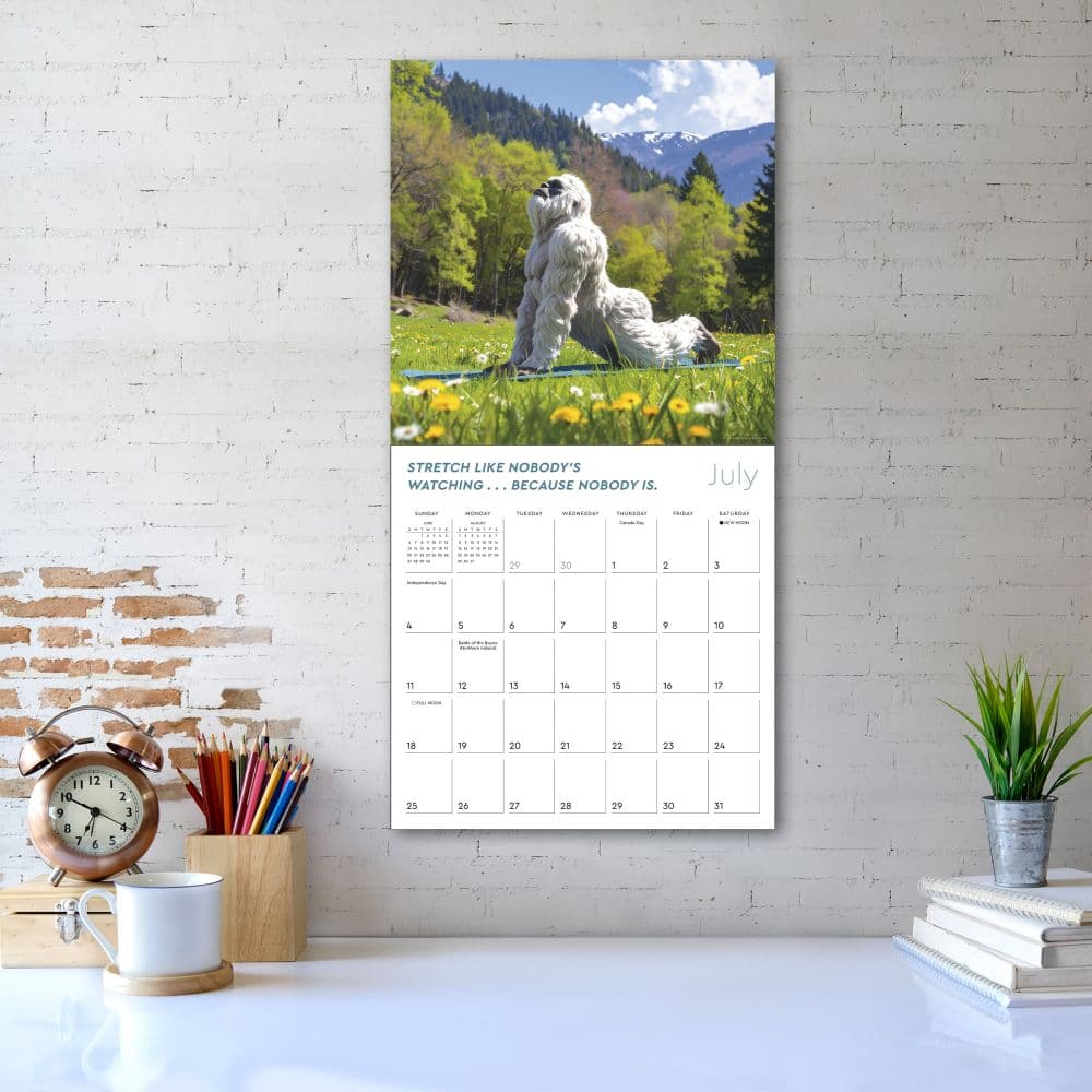 Yeti Yoga 2027 Wall Calendar Third Alternate Image