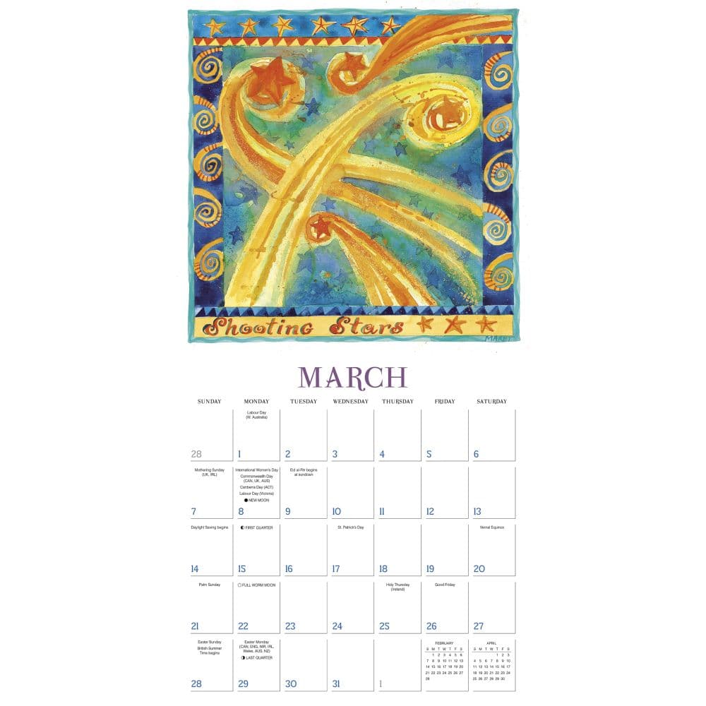 Sun Moon Stars 2027 Wall Calendar Second Alternate Image