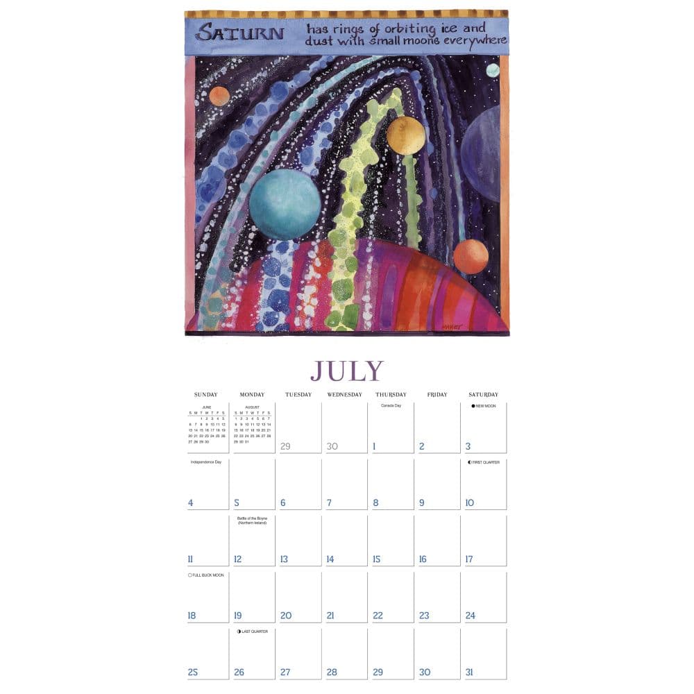 Sun Moon Stars 2027 Wall Calendar Fourth Alternate Image