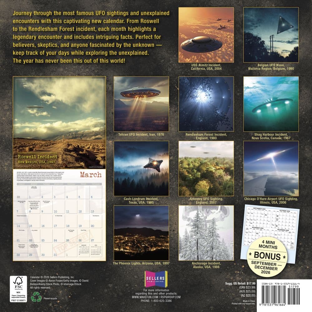 Sightings 2027 Wall Calendar First Alternate Image