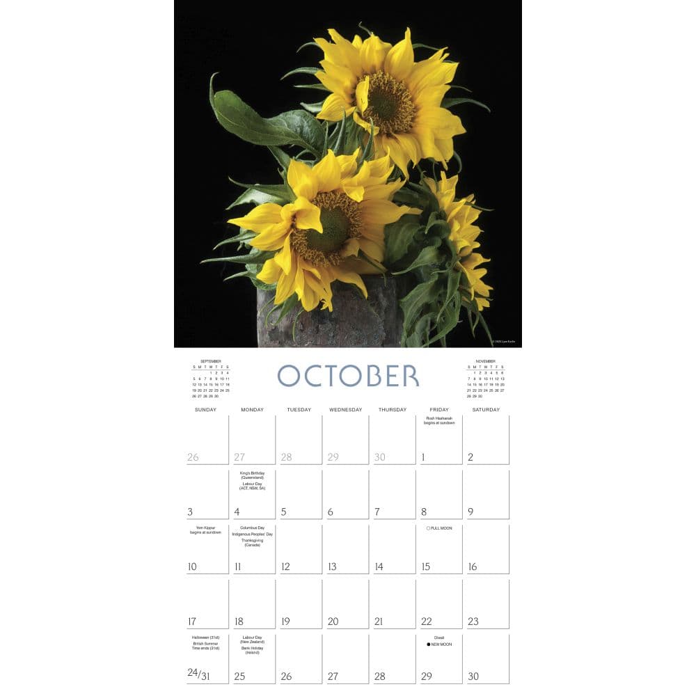 Joy of Flowers 2027 Wall Calendar Fourth Alternate Image