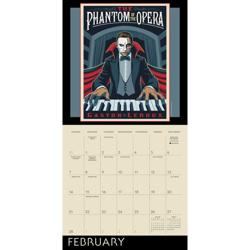 Mysteries and Monsters 2027 Wall Calendar Second Alternate Image