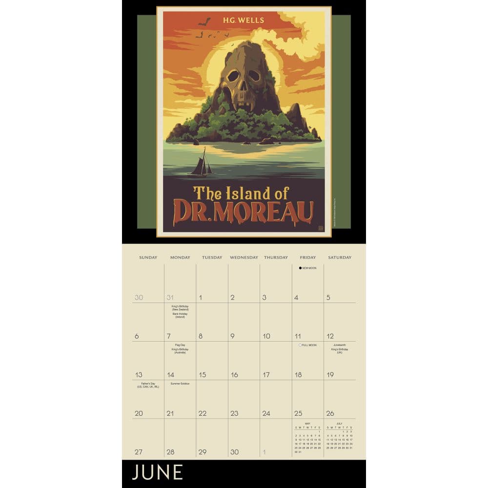 Mysteries and Monsters 2027 Wall Calendar Fourth Alternate Image