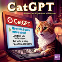 image CatGPT 2027 Wall Calendar Main Product Image