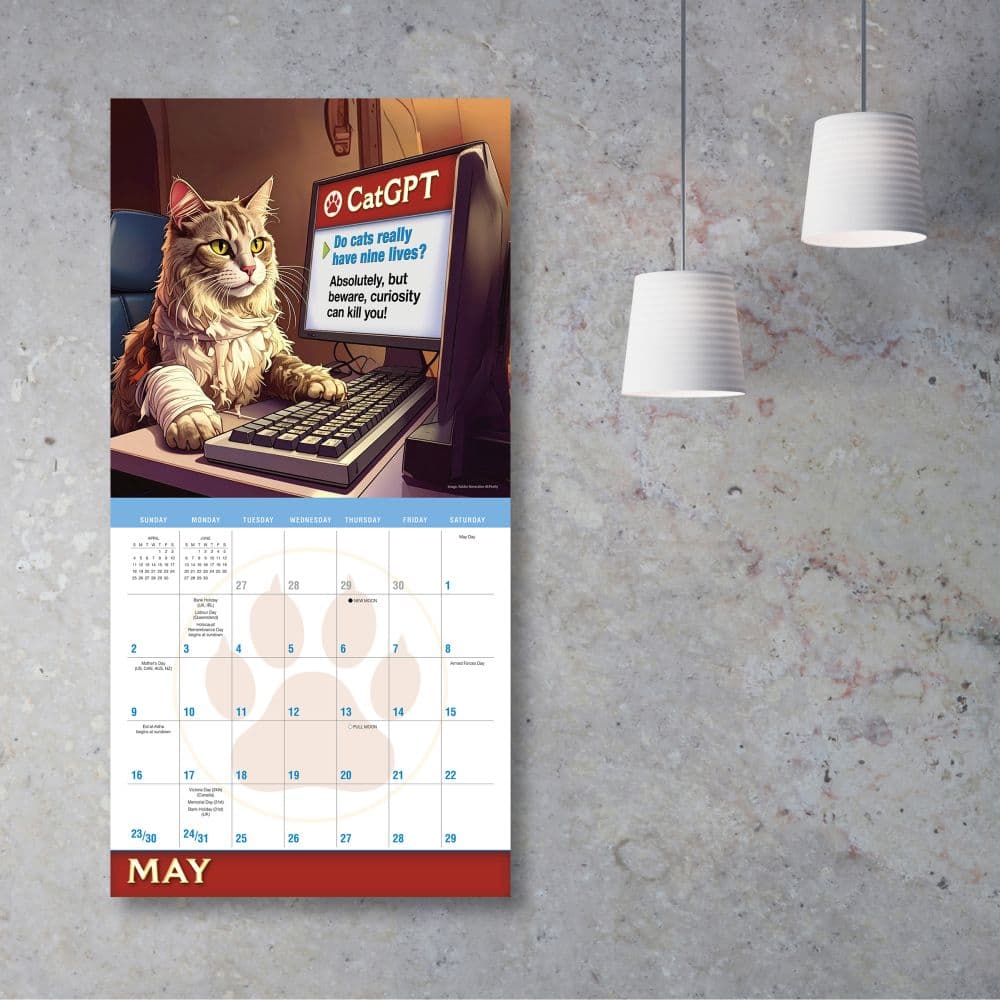 CatGPT 2027 Wall Calendar Third Alternate Image