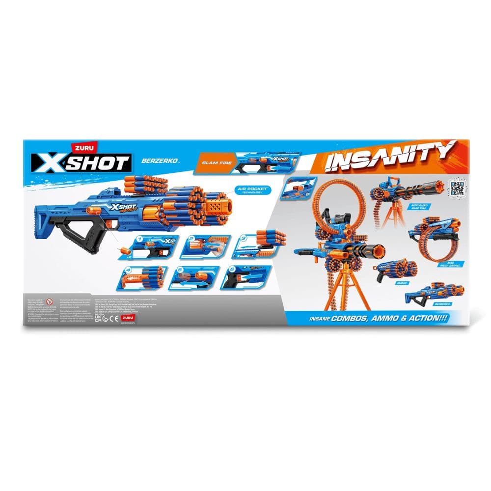 X-Shot Insanity Berzerko 48-Dart Blaster Ninth Alternate Image