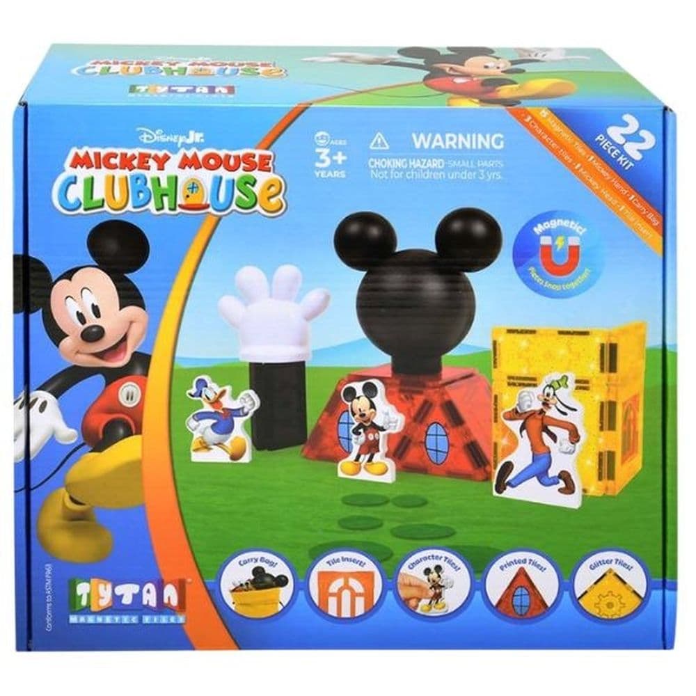 image Tytan Disney Mickey Mouse Clubhouse 15 Piece Magnetic Tile Set Main Product Image