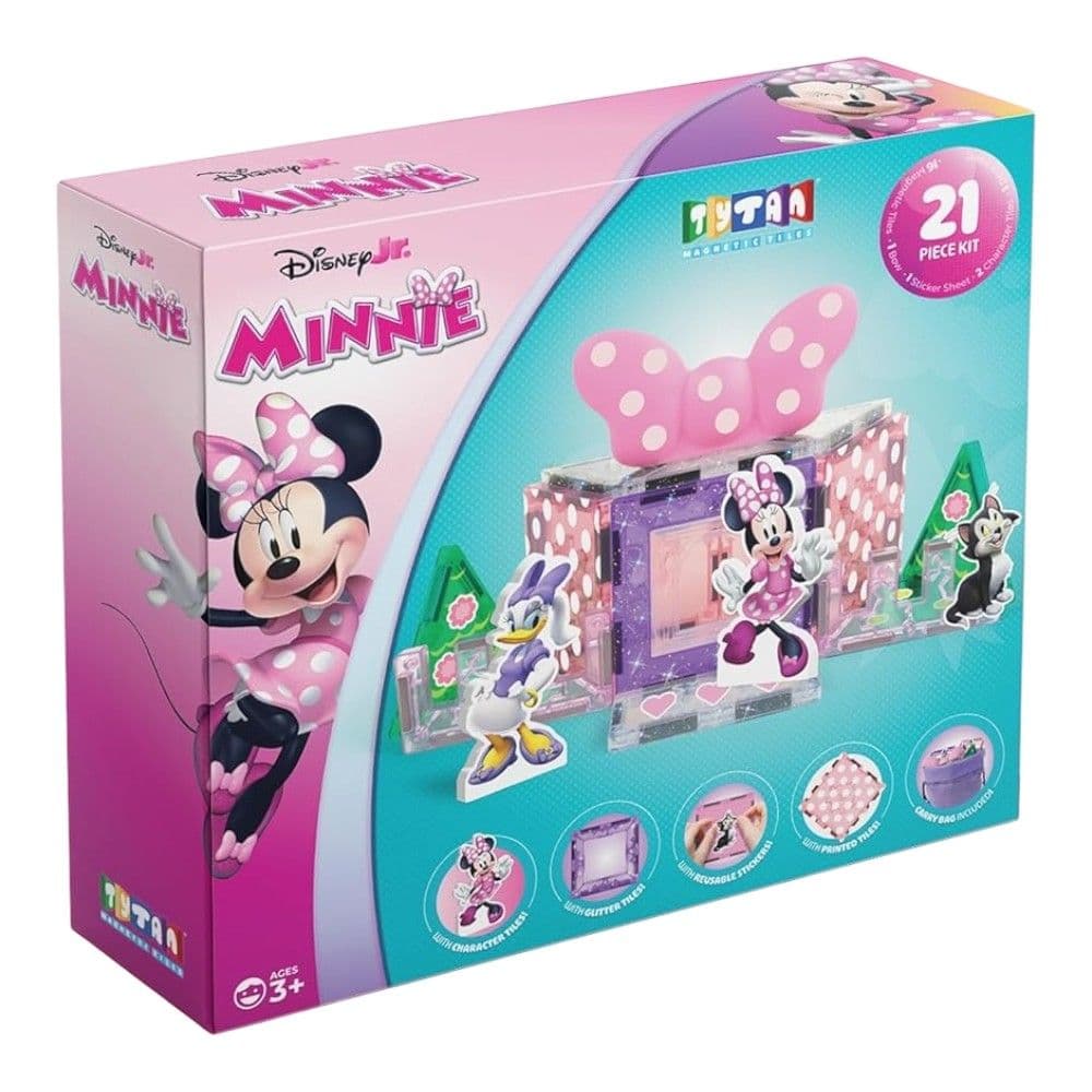 Zuru Tytan Disney Minnie 21-Piece Magnetic Tile Kit Main Product Image