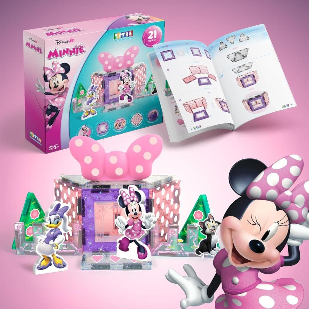 Zuru Tytan Disney Minnie 21-Piece Magnetic Tile Kit First Alternate Image