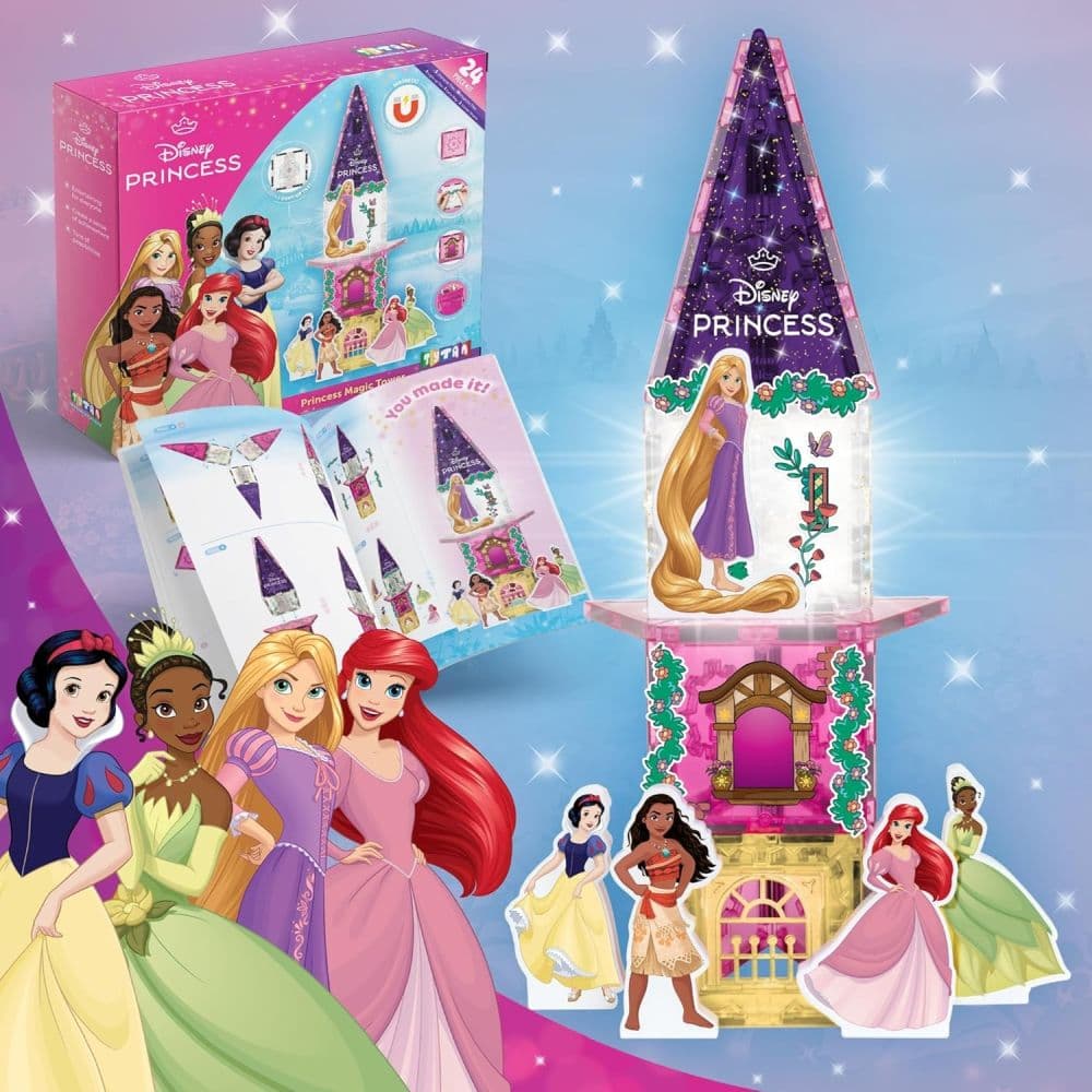 Zuru Tytan Disney Princess 24-Piece Tower Magnetic Tile Kit First Alternate Image
