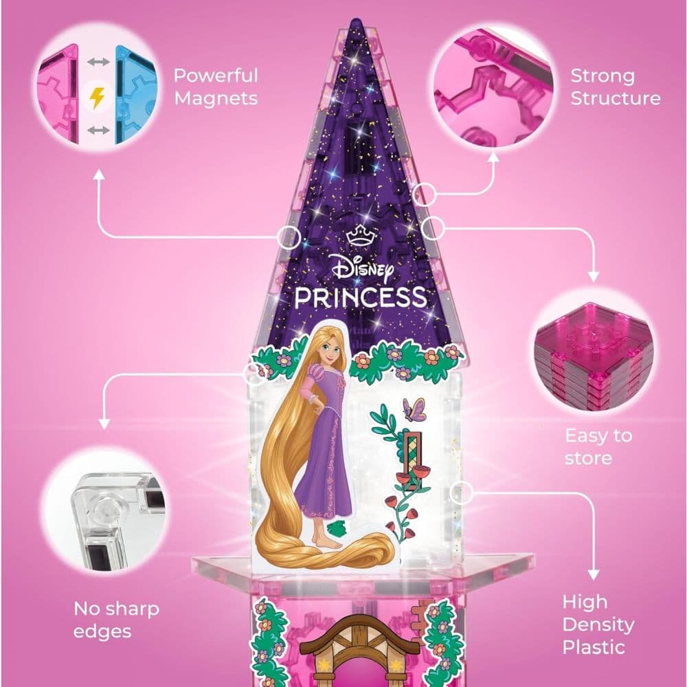 Zuru Tytan Disney Princess 24-Piece Tower Magnetic Tile Kit Fourth Alternate Image