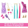image Barbie Rainbow Sparkle Hair Fashion Doll Third Alternate Image