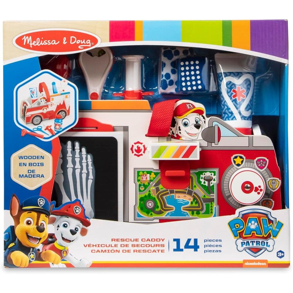 image Melissa and Doug Paw Patrol Marshall Wooden Rescue Caddy Main Product Image