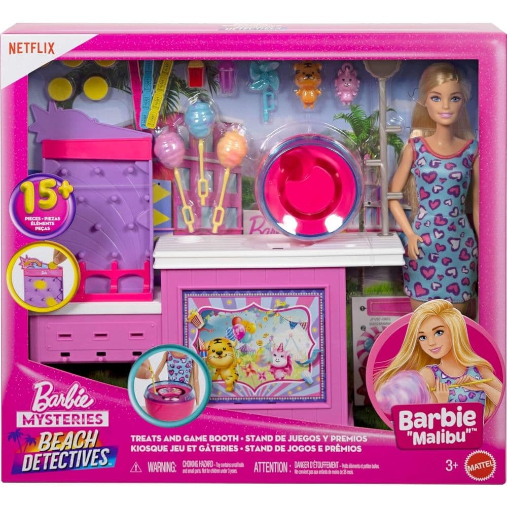 image Barbie Mysteries Beach Detectives Malibu Doll Playset Main Product Image