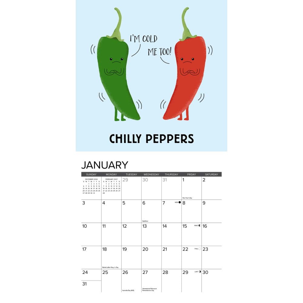 Pun Intended 2027 Mini Wall Calendar Second Alternate Image