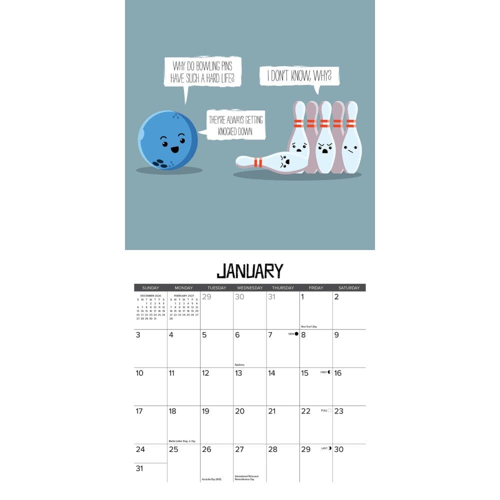 Bad Dad Jokes 2027 Mini Wall Calendar Second Alternate Image