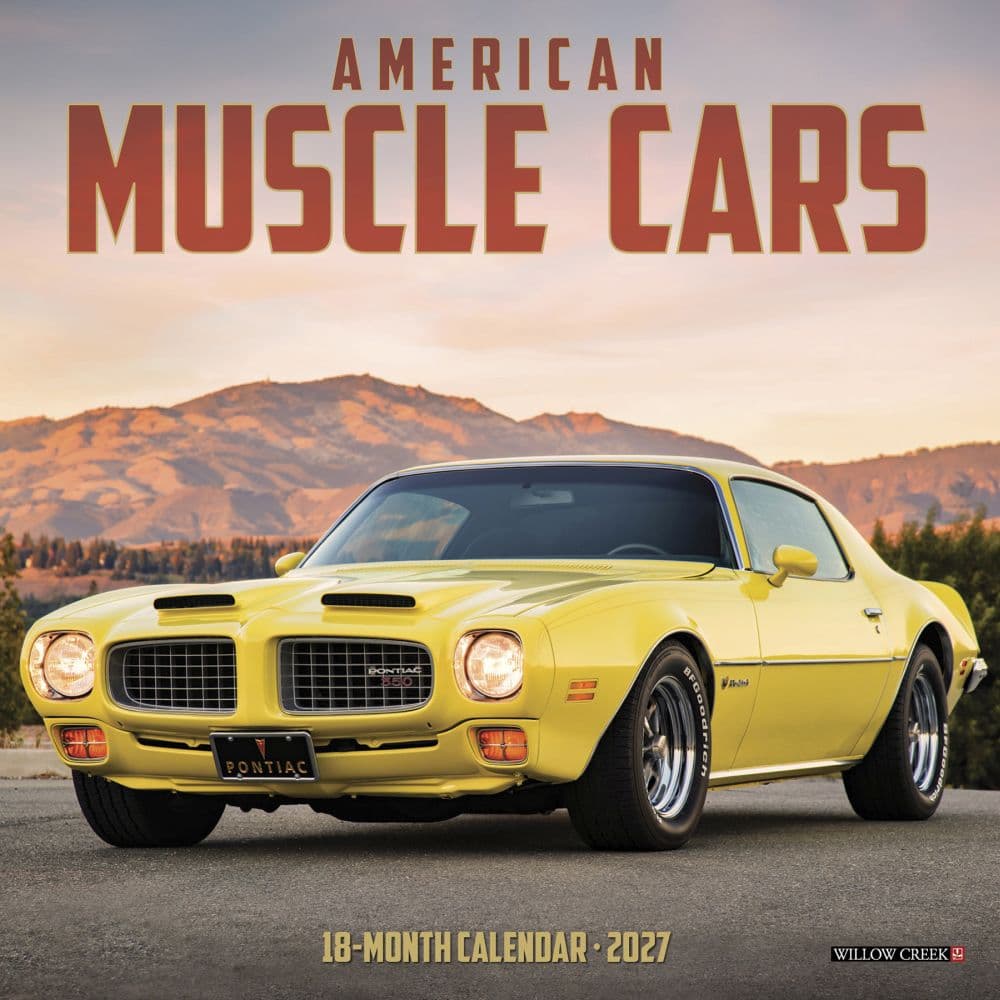 image American Muscle Cars 2027 Mini Wall Calendar Main Product Image