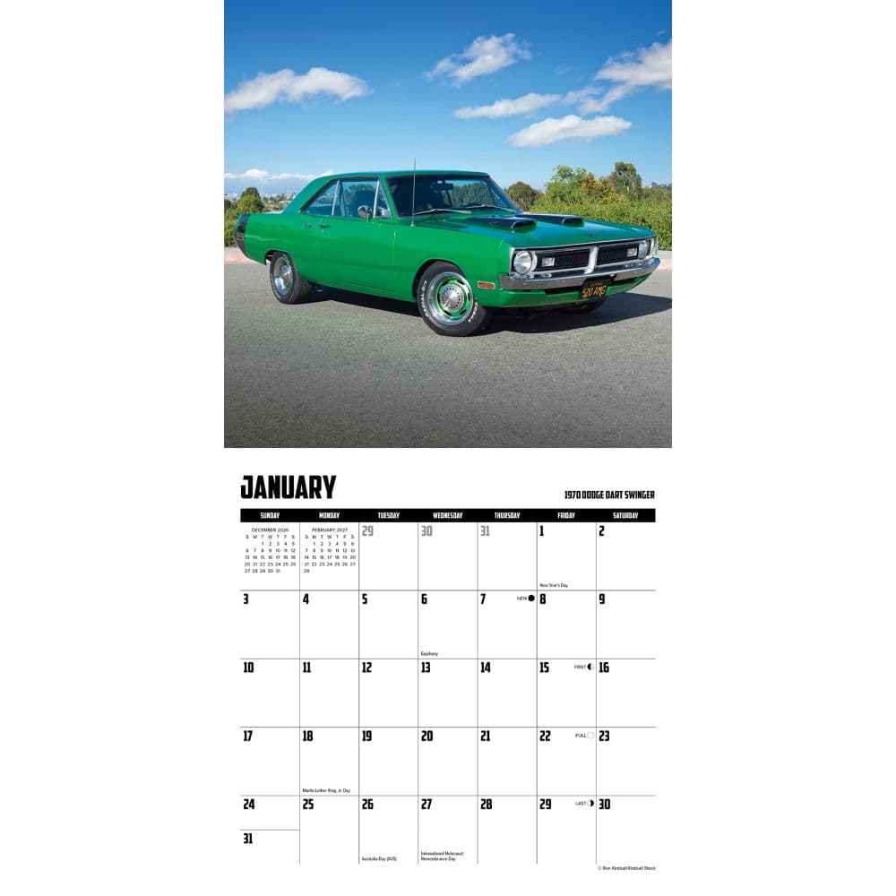 American Muscle Cars 2027 Mini Wall Calendar Second Alternate Image