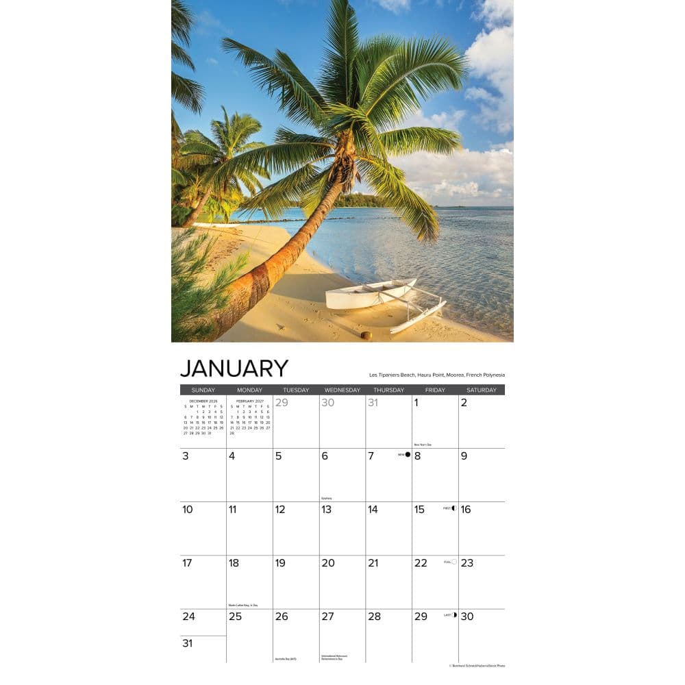 Tropical Islands 2027 Wall Calendar Second Alternate Image