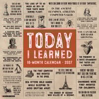 image Today I Learned 2027 Wall Calendar Main Product Image