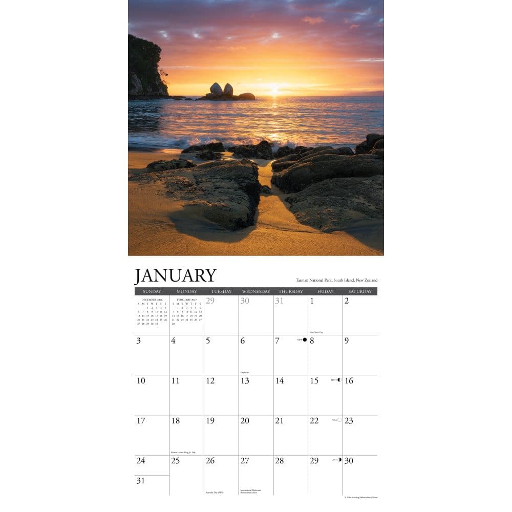 Sunrise Sunset 2027 Wall Calendar Second Alternate Image