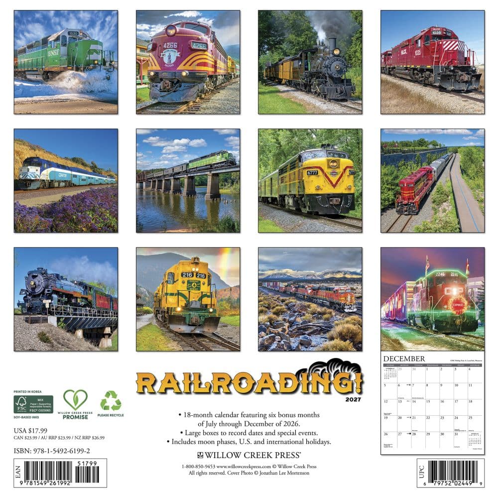 Railroading 2027 Wall Calendar First Alternate Image