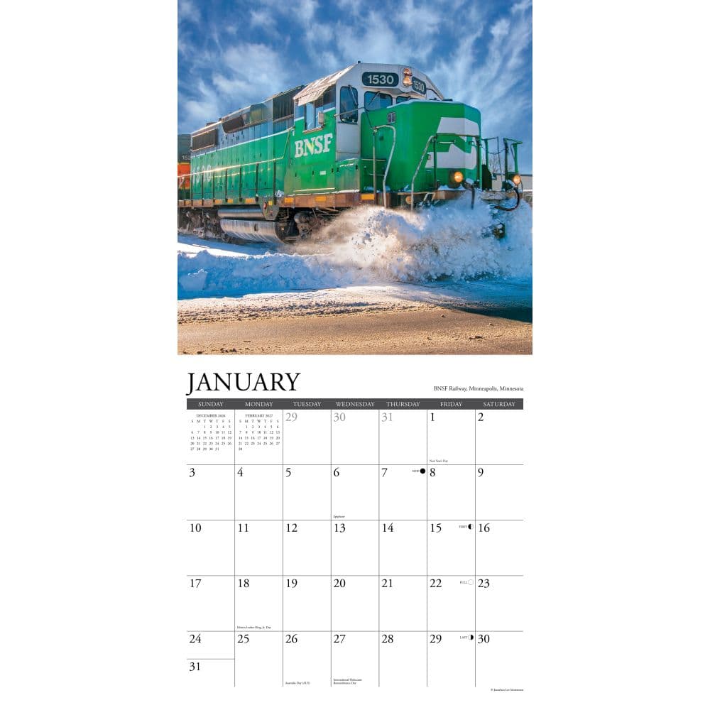 Railroading 2027 Wall Calendar Second Alternate Image