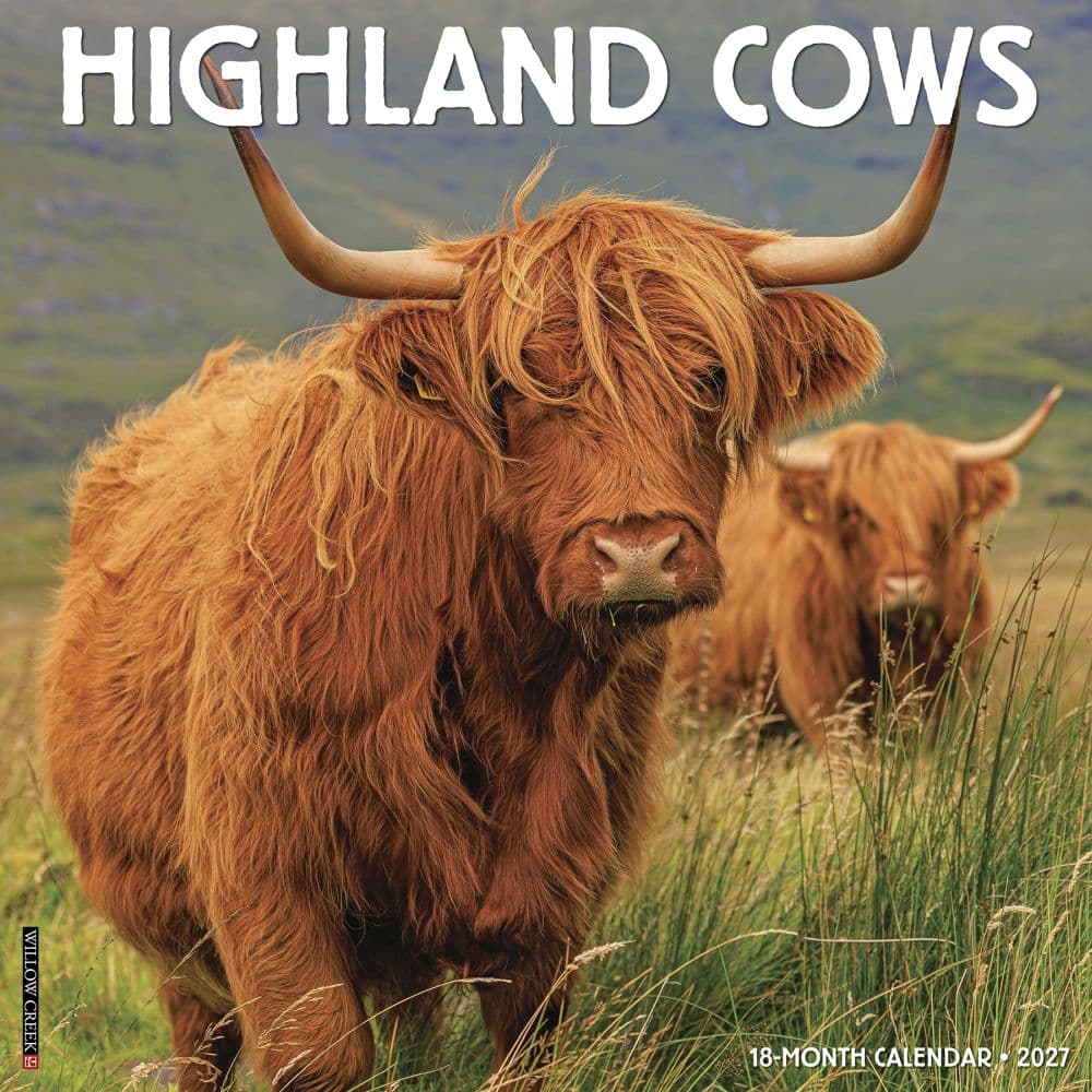Highland Cows 2027 Wall Calendar Main Product Image