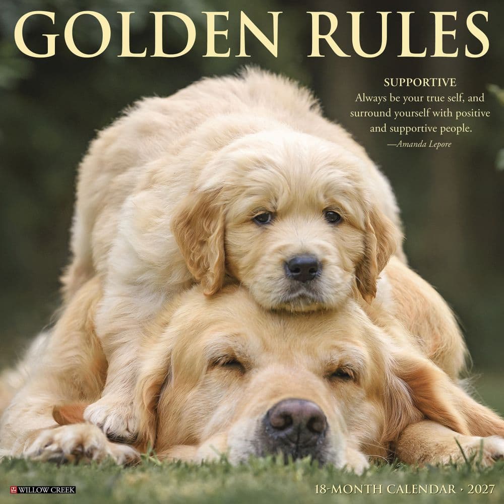 Golden Rules 2027 Wall Calendar