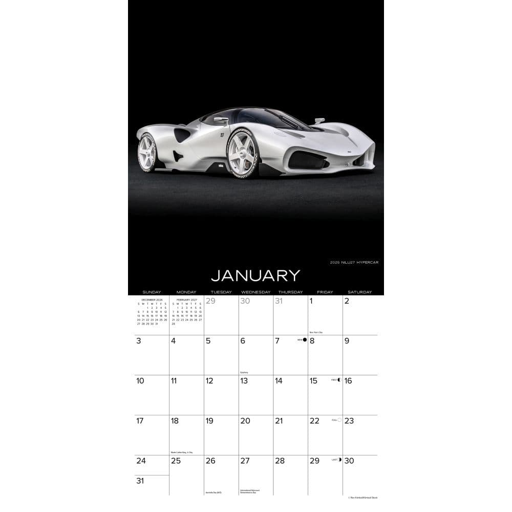 Dream Cars 2027 Wall Calendar Second Alternate Image