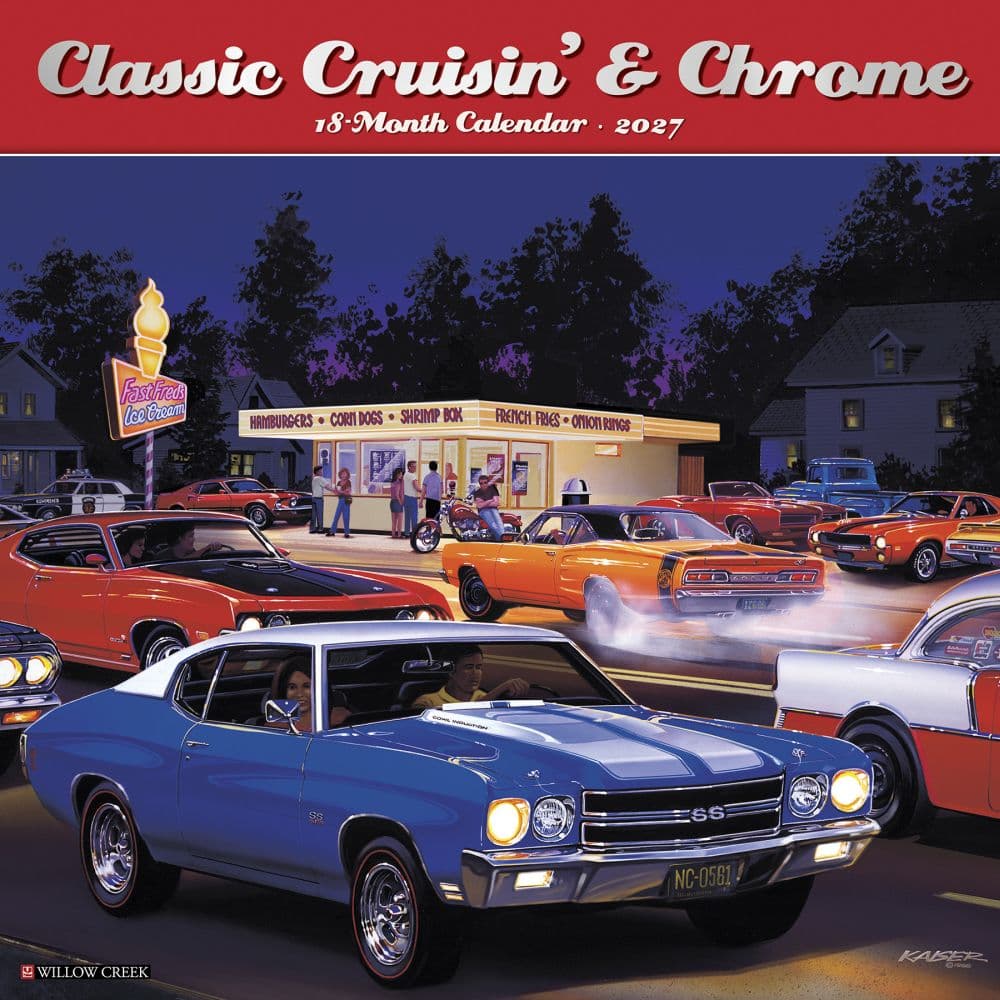 Classic Cruisin and Chrome 2027 Wall Calendar - Calendars.com