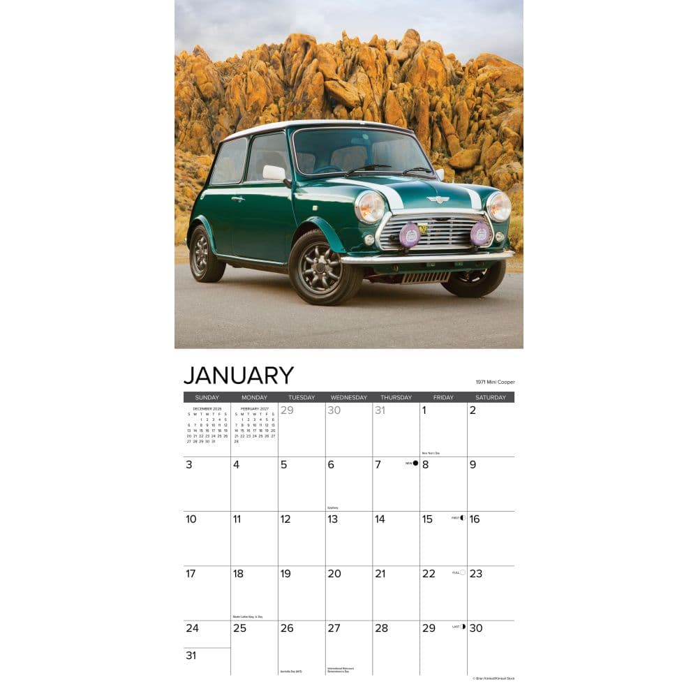 Classic Cars and Trucks 2027 Wall Calendar Second Alternate Image