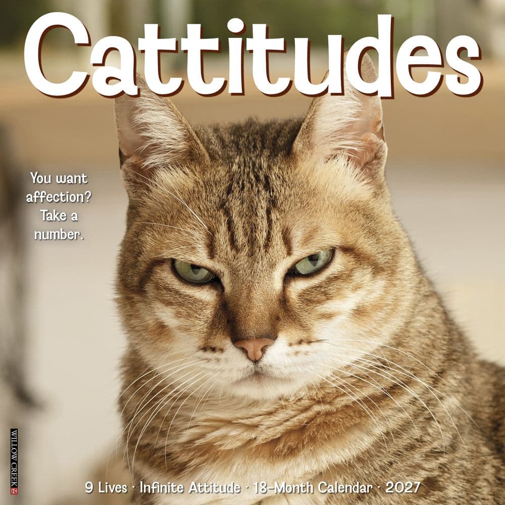 Cattitudes 2027 Wall Calendar Main Product Image