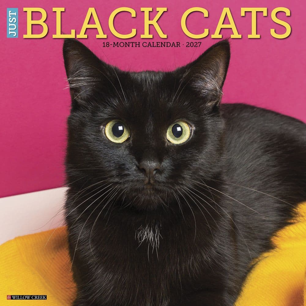 Black Cats 2027 Wall Calendar - Calendars.com