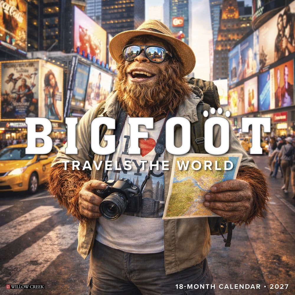 image Bigfoot Travels the World 2027 Wall Calendar Main Product Image