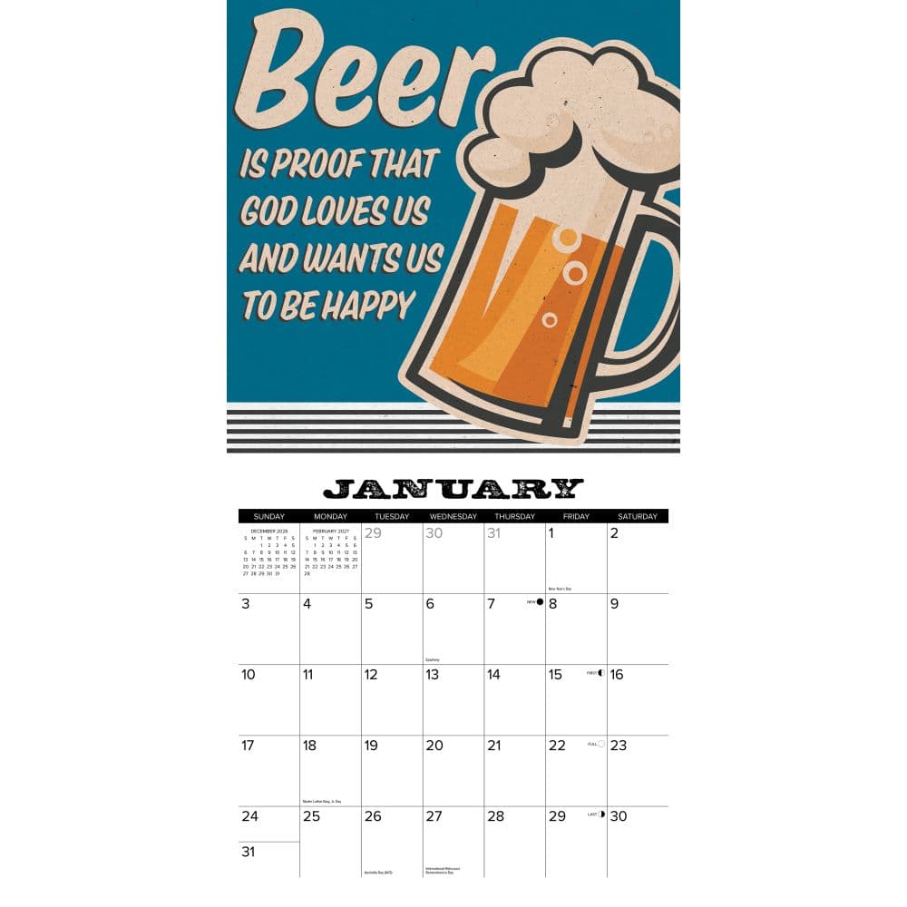 Beer 2027 Wall Calendar Second Alternate Image