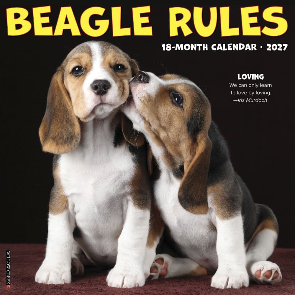 Beagle Rules 2027 Wall Calendar Main Product Image