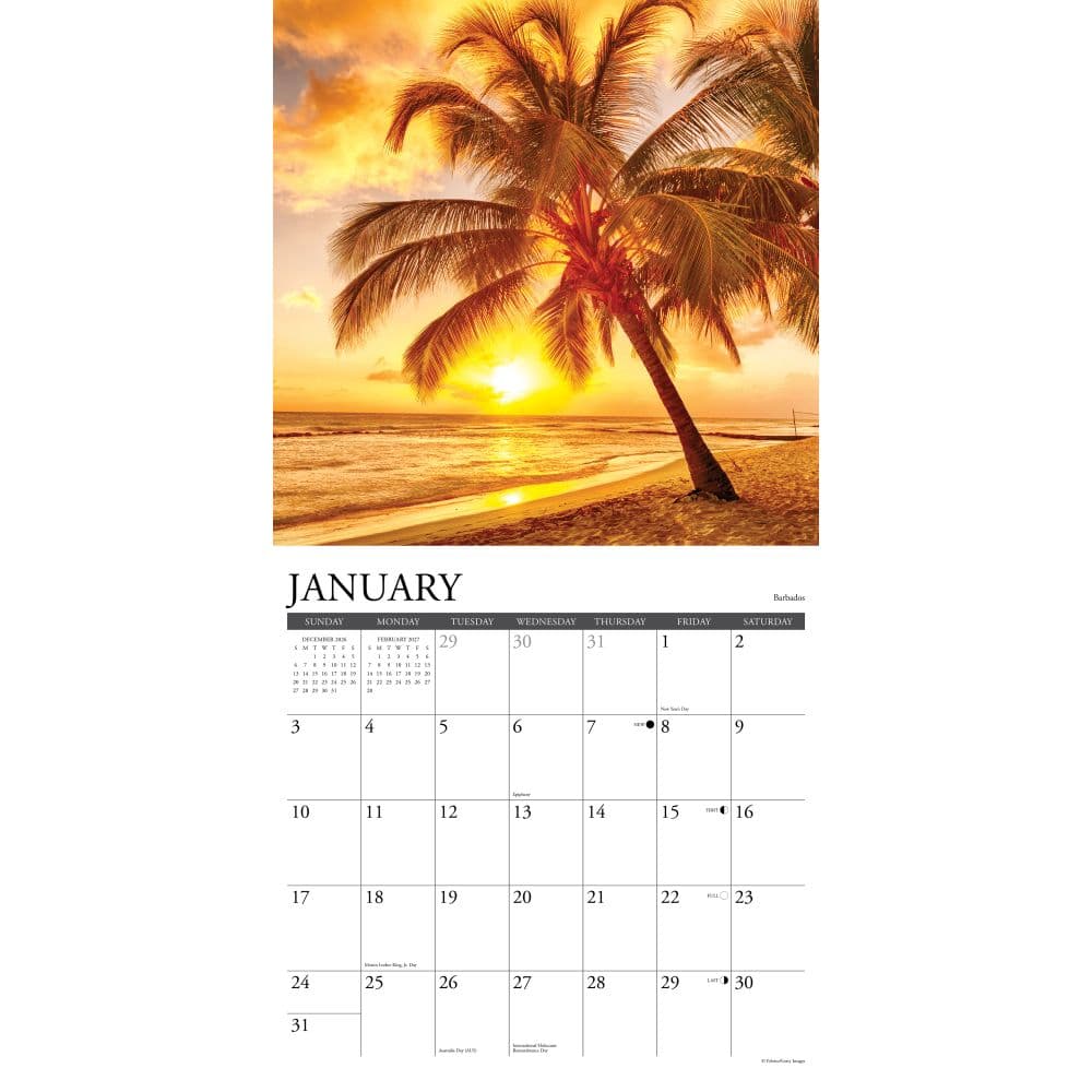 Ah Beach 2027 Wall Calendar Second Alternate Image