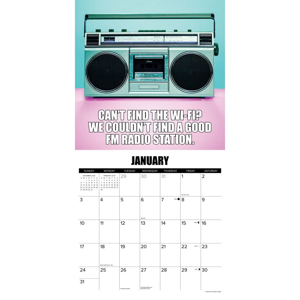 80s Flashback 2027 Wall Calendar Second Alternate Image