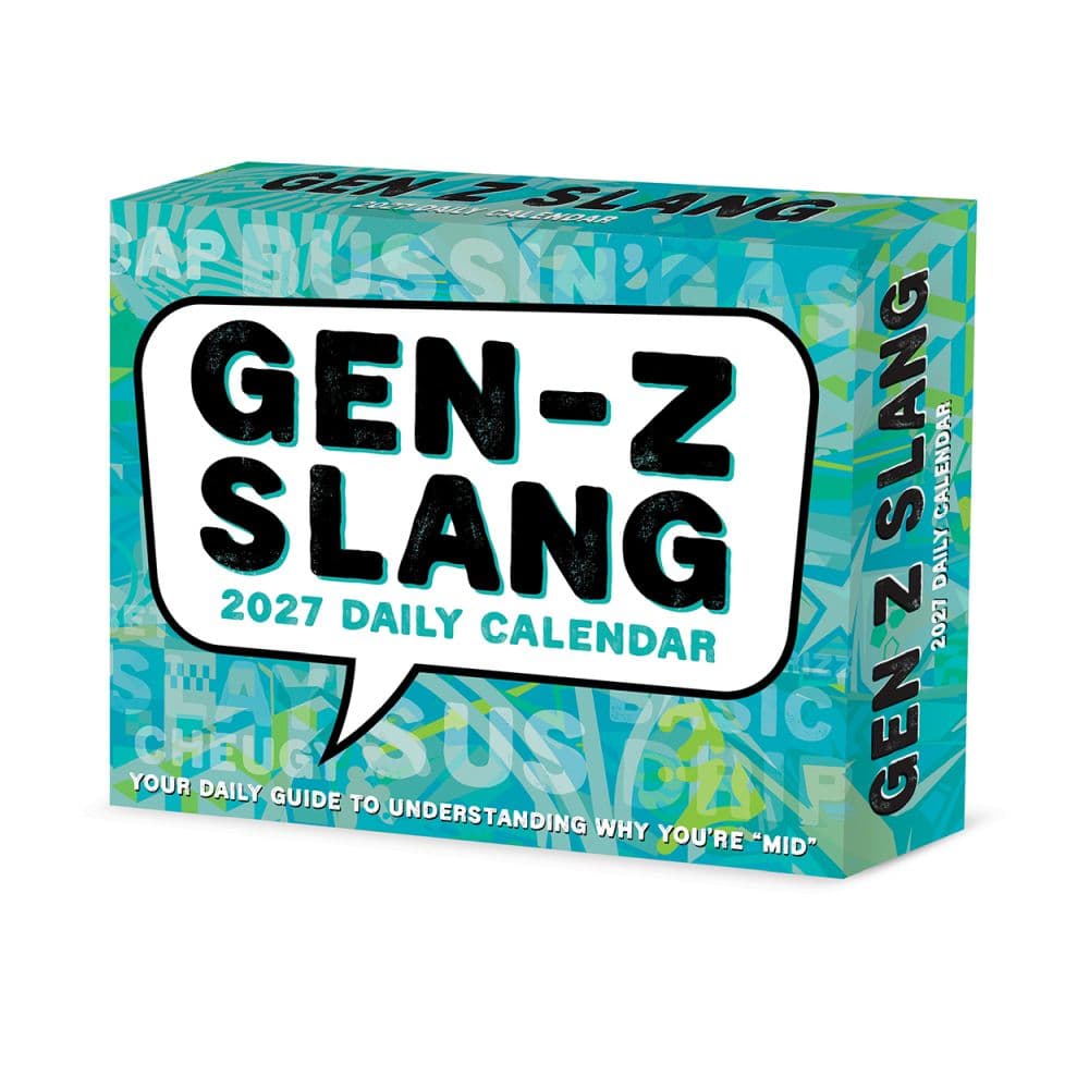 Gen Z Slang 2027 Desk Calendar