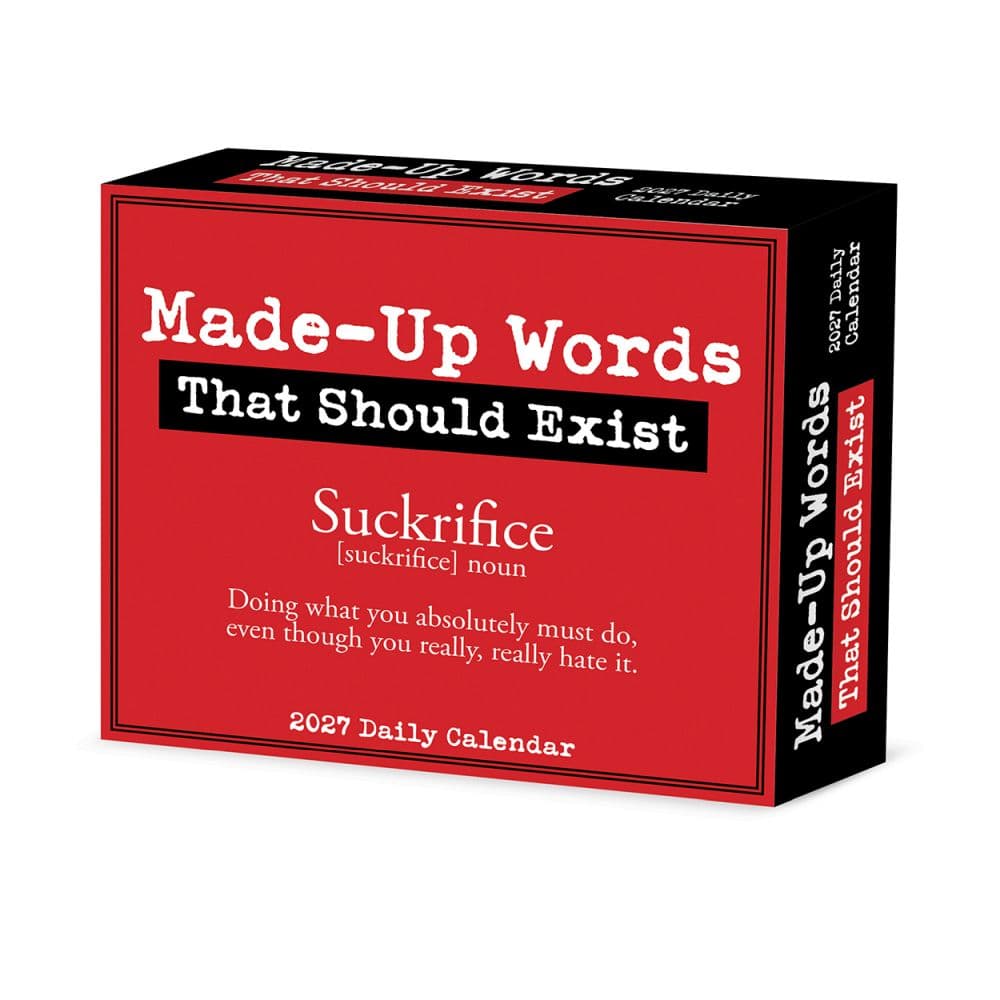 image Made Up Words 2027 Desk Calendar Main Product Image