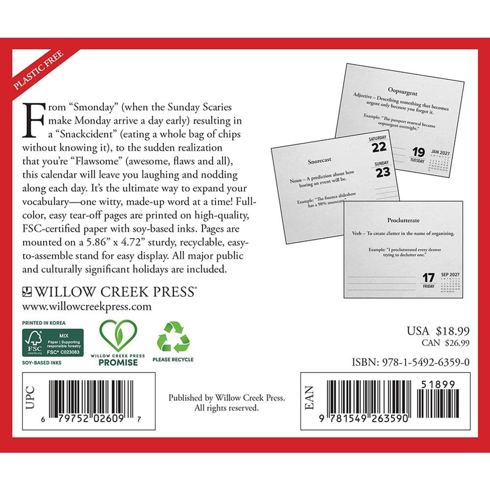 Made Up Words 2027 Desk Calendar First Alternate Image