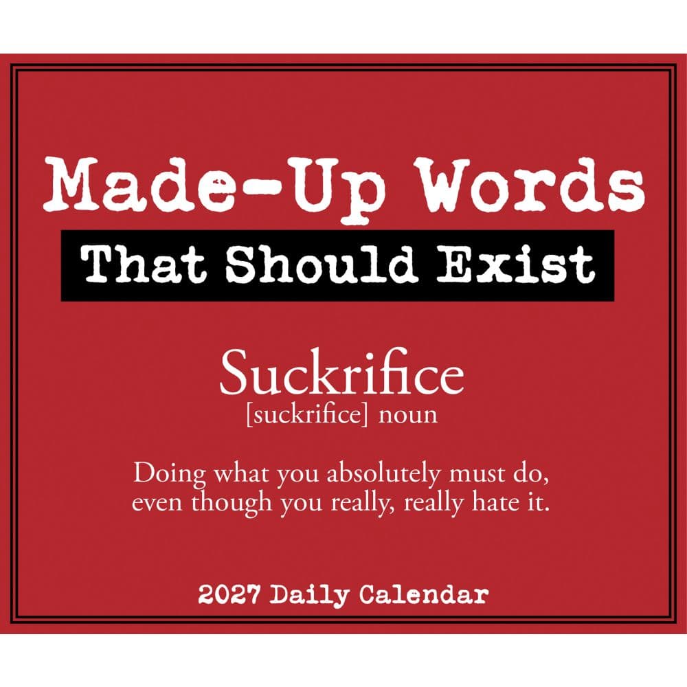 Made Up Words 2027 Desk Calendar Fourth Alternate Image