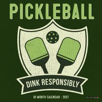 image Pickleball 2027 Mini Wall Calendar Main Product Image